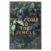 Poster Welcome to the Jungle - red English inscription on a jungle background 128815 additionalThumb 16