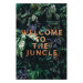 Poster Welcome to the Jungle - red English inscription on a jungle background 128815