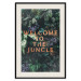 Poster Welcome to the Jungle - red English inscription on a jungle background 128815 additionalThumb 24