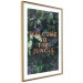 Poster Welcome to the Jungle - red English inscription on a jungle background 128815 additionalThumb 7