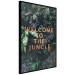 Poster Welcome to the Jungle - red English inscription on a jungle background 128815 additionalThumb 11