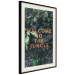 Poster Welcome to the Jungle - red English inscription on a jungle background 128815 additionalThumb 2
