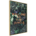 Poster Welcome to the Jungle - red English inscription on a jungle background 128815 additionalThumb 14