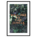 Poster Welcome to the Jungle - red English inscription on a jungle background 128815 additionalThumb 20