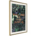 Poster Welcome to the Jungle - red English inscription on a jungle background 128815 additionalThumb 3