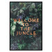 Poster Welcome to the Jungle - red English inscription on a jungle background 128815 additionalThumb 25