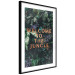 Poster Welcome to the Jungle - red English inscription on a jungle background 128815 additionalThumb 6