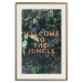 Poster Welcome to the Jungle - red English inscription on a jungle background 128815 additionalThumb 23