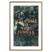 Poster Welcome to the Jungle - red English inscription on a jungle background 128815 additionalThumb 19