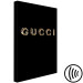 Canvas Gucci (1-piece) Vertical - golden fashion brand name on black background 130315 additionalThumb 6