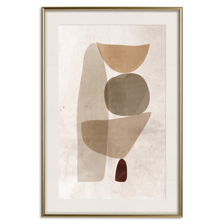 Wall Poster Boundary of Balance - abstract composition with geometric figures 130515 additionalImage 20