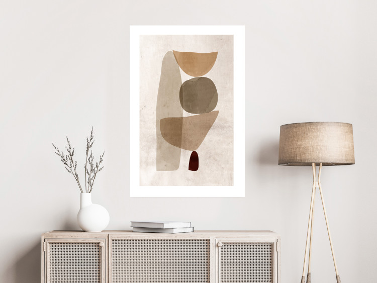 Wall Poster Boundary of Balance - abstract composition with geometric figures 130515 additionalImage 3