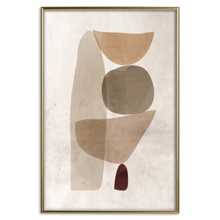 Wall Poster Boundary of Balance - abstract composition with geometric figures 130515 additionalImage 17