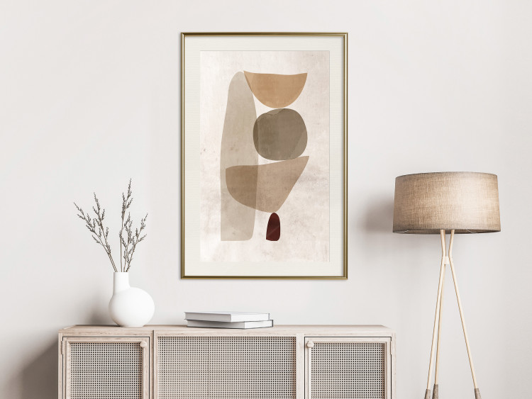 Wall Poster Boundary of Balance - abstract composition with geometric figures 130515 additionalImage 22