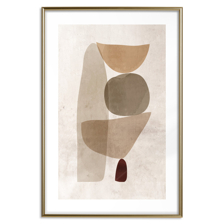 Wall Poster Boundary of Balance - abstract composition with geometric figures 130515 additionalImage 16