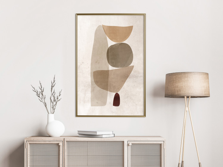 Wall Poster Boundary of Balance - abstract composition with geometric figures 130515 additionalImage 7