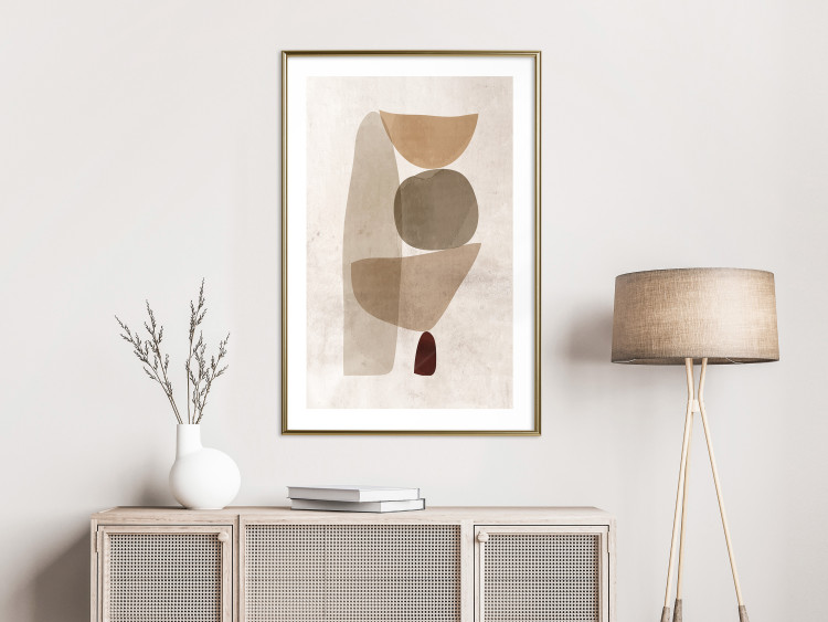 Wall Poster Boundary of Balance - abstract composition with geometric figures 130515 additionalImage 13