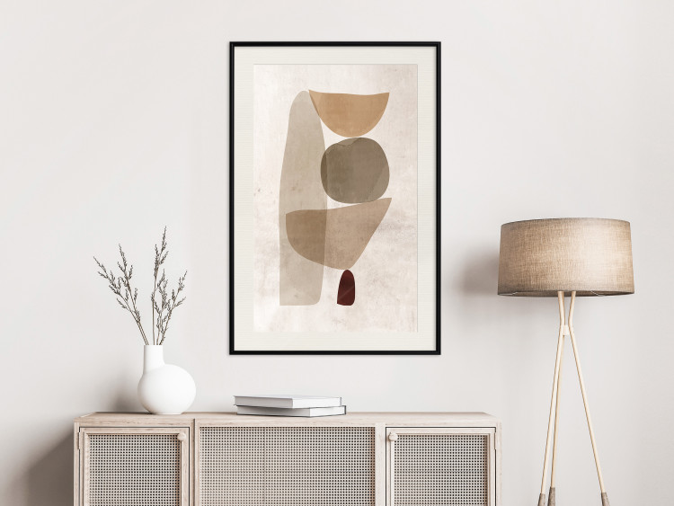 Wall Poster Boundary of Balance - abstract composition with geometric figures 130515 additionalImage 24