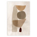 Wall Poster Boundary of Balance - abstract composition with geometric figures 130515