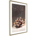 Poster Winter Pinecone - composition of a wintry scene with falling snow 131915 additionalThumb 9