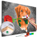 Paint by number Dog With Rose  132315