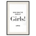 Wall Poster Who Run The World? Girls! - black English quotes in the form of a citation 134215 additionalThumb 21