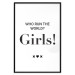 Wall Poster Who Run The World? Girls! - black English quotes in the form of a citation 134215 additionalThumb 19