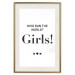 Wall Poster Who Run The World? Girls! - black English quotes in the form of a citation 134215 additionalThumb 22