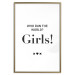 Wall Poster Who Run The World? Girls! - black English quotes in the form of a citation 134215 additionalThumb 16