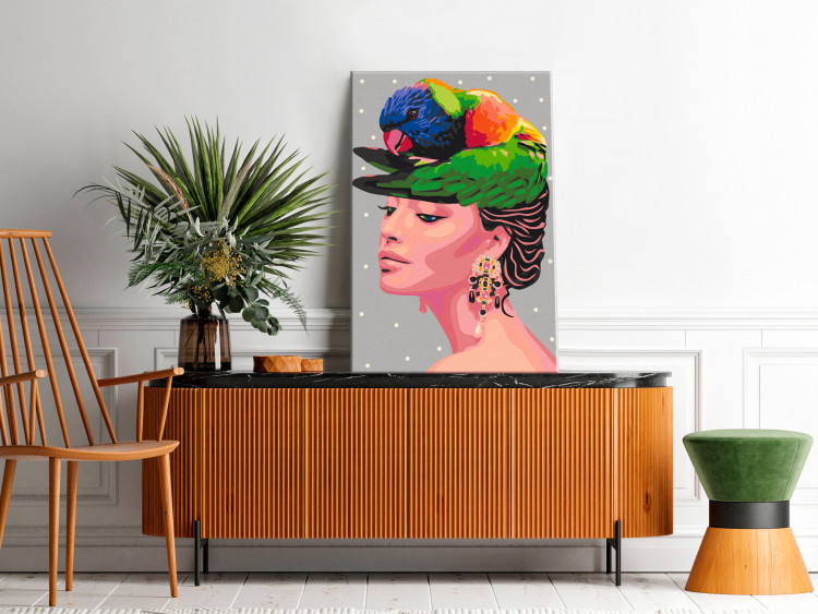 Paint by number Parrot on the Head 135315 additionalImage 2
