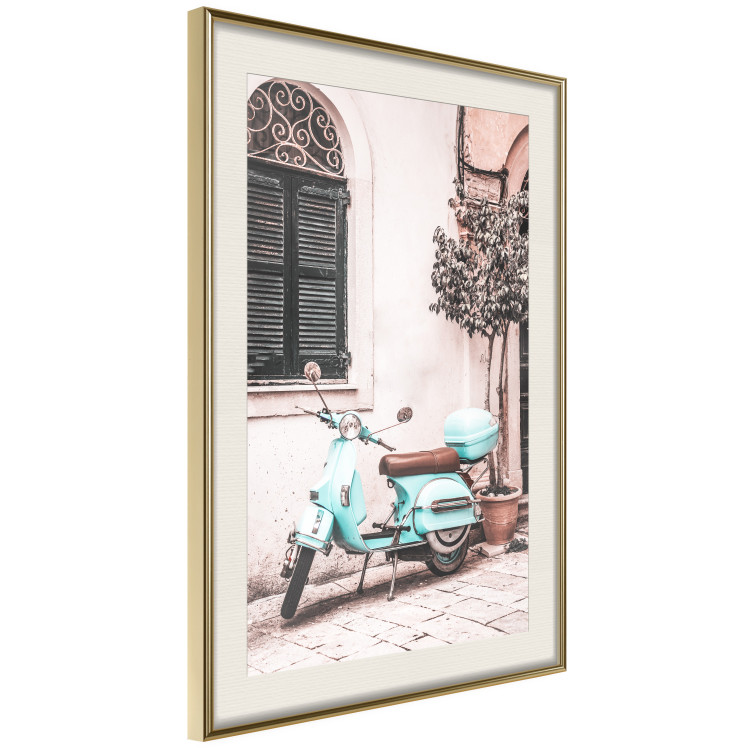 Poster Iconic Vespa - automotive composition against the backdrop of an Italian city street 135915 additionalImage 6