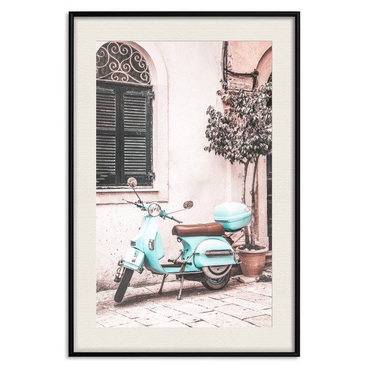 Poster Iconic Vespa - automotive composition against the backdrop of an Italian city street 135915 additionalImage 17