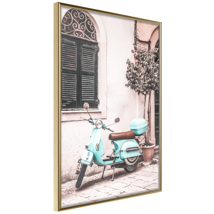 Poster Iconic Vespa - automotive composition against the backdrop of an Italian city street 135915 additionalImage 7