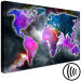 Canvas Galactic Continents (1-piece) Wide - colorful world map 143715 additionalThumb 6