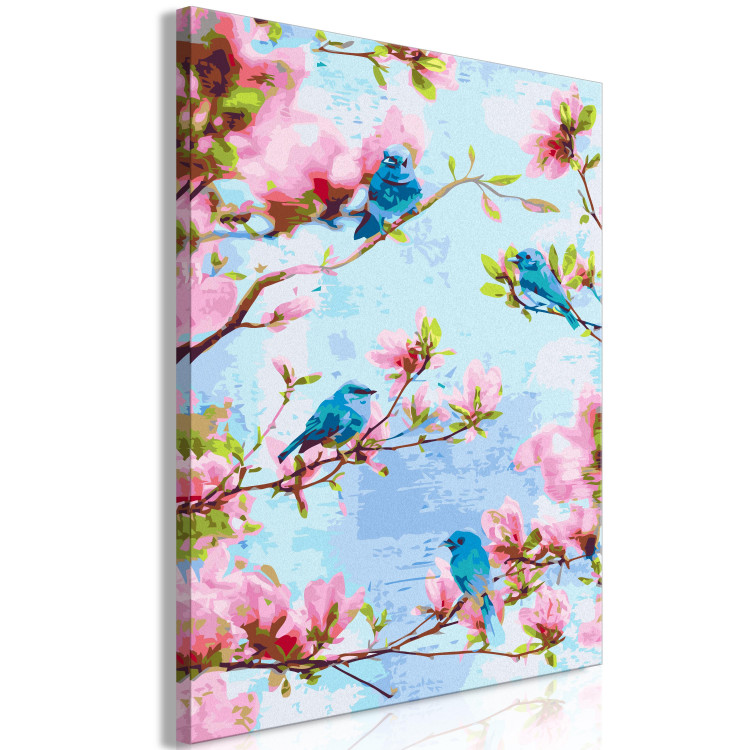 Paint by number Spring Time Songs - Blue Birds Between Cherry Blossoms 144615 additionalImage 4