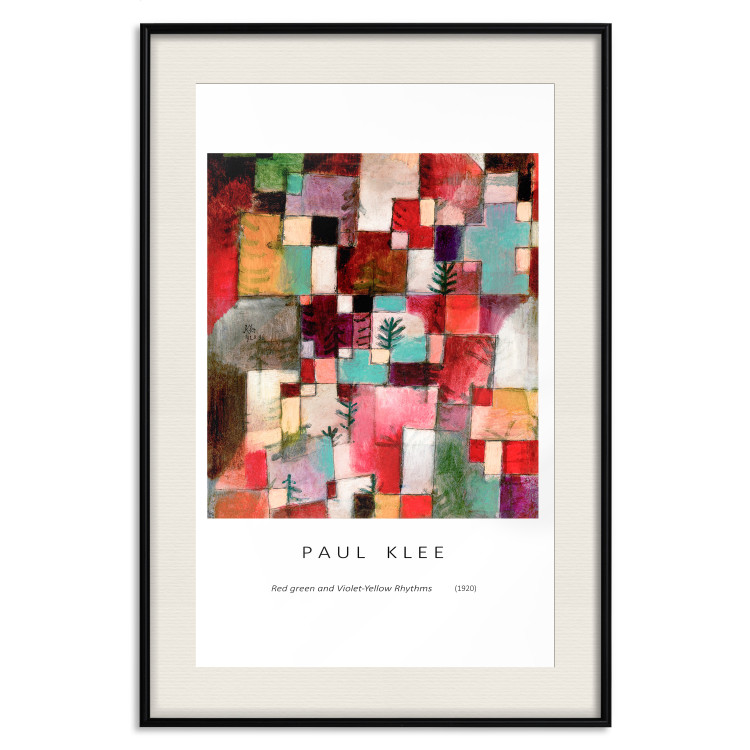 Wall Poster Reproduction - Paul Klee, Red-Green and Purple-Yellow Rhythms 149715 additionalImage 26