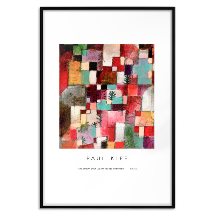 Wall Poster Reproduction - Paul Klee, Red-Green and Purple-Yellow Rhythms 149715 additionalImage 22