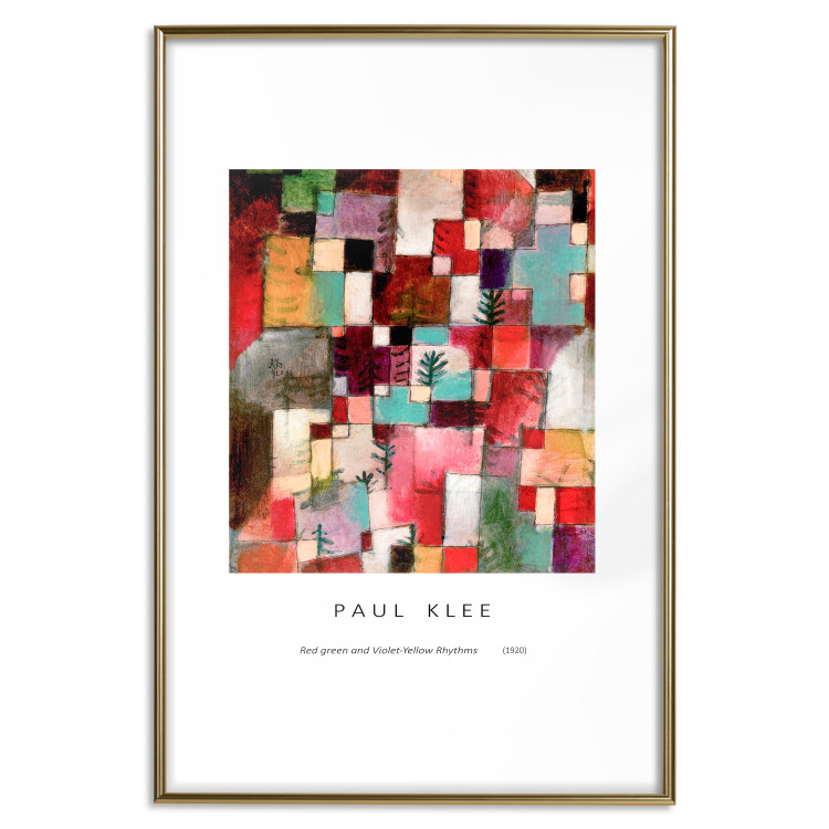 Wall Poster Reproduction - Paul Klee, Red-Green and Purple-Yellow Rhythms 149715 additionalImage 18