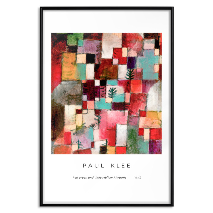 Wall Poster Reproduction - Paul Klee, Red-Green and Purple-Yellow Rhythms 149715 additionalImage 25