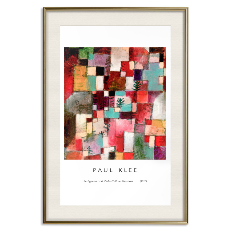 Wall Poster Reproduction - Paul Klee, Red-Green and Purple-Yellow Rhythms 149715 additionalImage 27