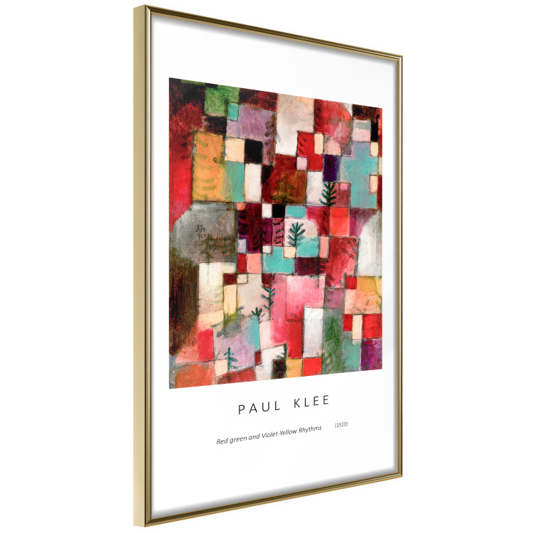 Wall Poster Reproduction - Paul Klee, Red-Green and Purple-Yellow Rhythms 149715 additionalImage 6