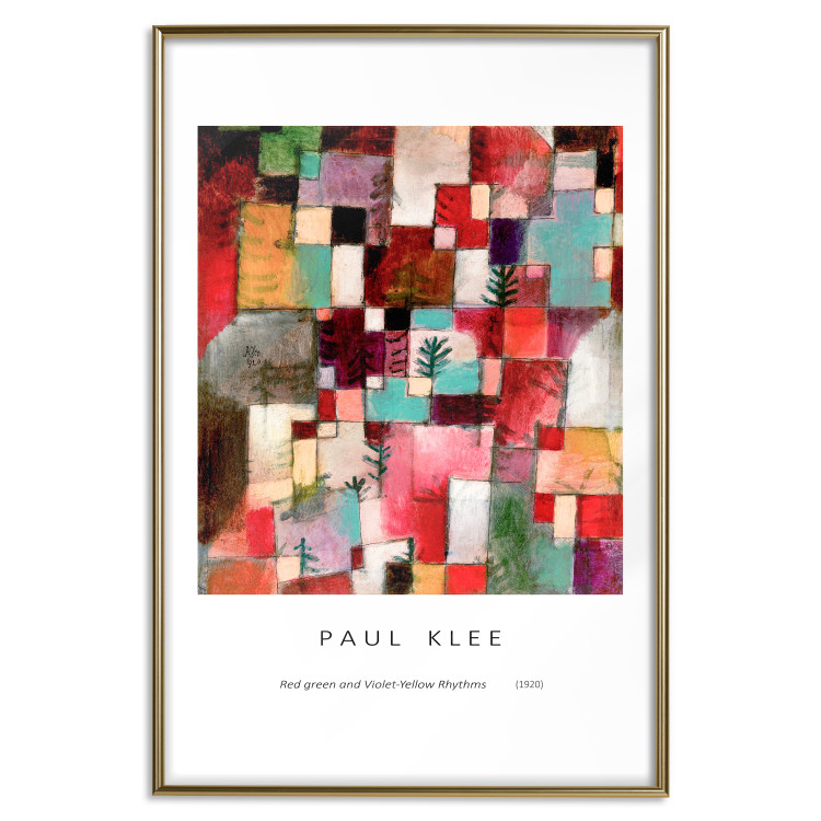 Wall Poster Reproduction - Paul Klee, Red-Green and Purple-Yellow Rhythms 149715 additionalImage 19