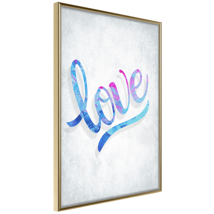 Wall Poster Love Composition - colorful English text "love" on a bright background 114425 additionalImage 12