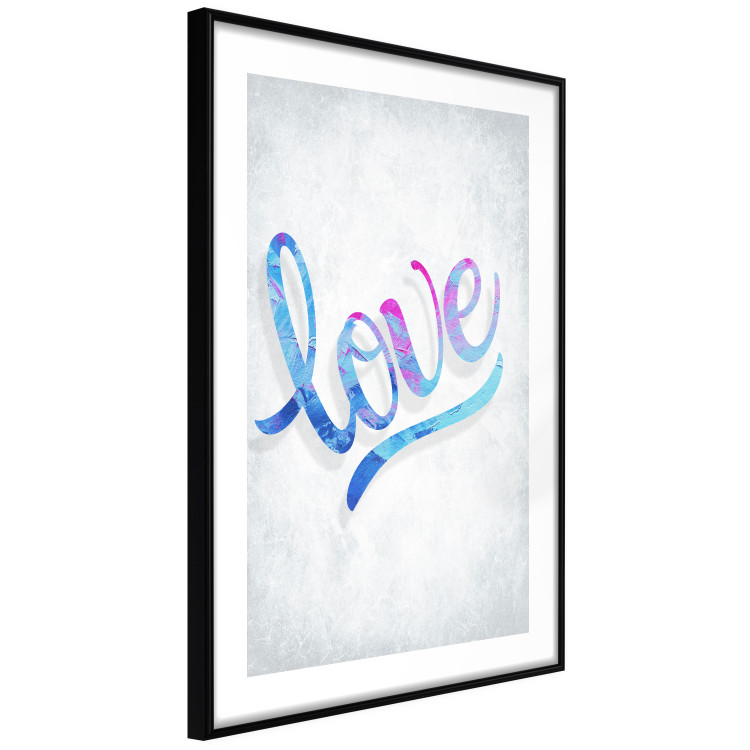 Wall Poster Love Composition - colorful English text "love" on a bright background 114425 additionalImage 11