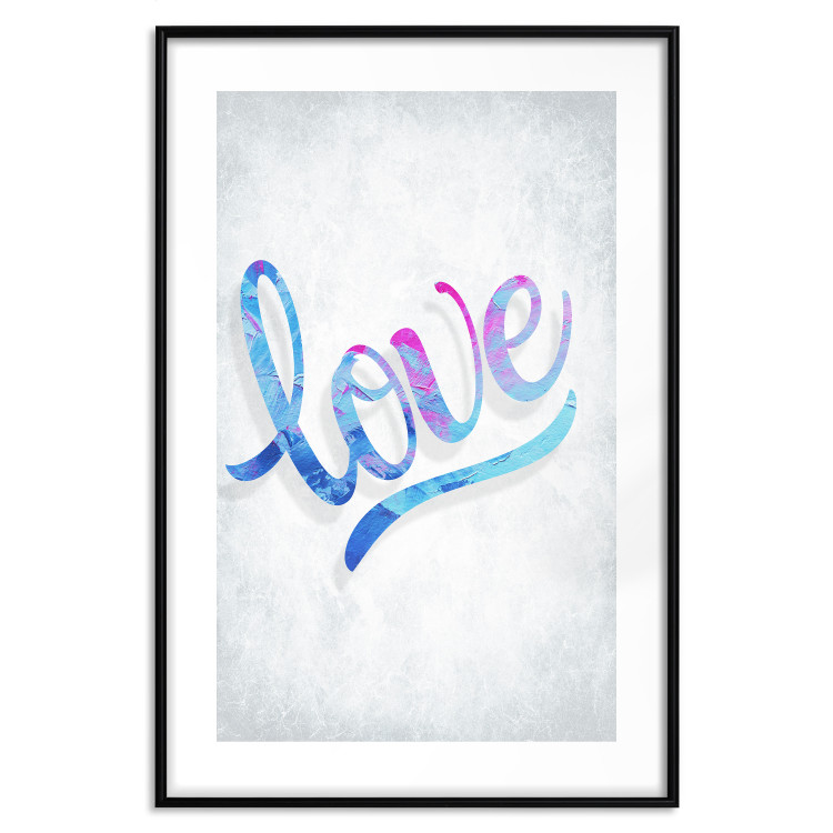 Wall Poster Love Composition - colorful English text "love" on a bright background 114425 additionalImage 15