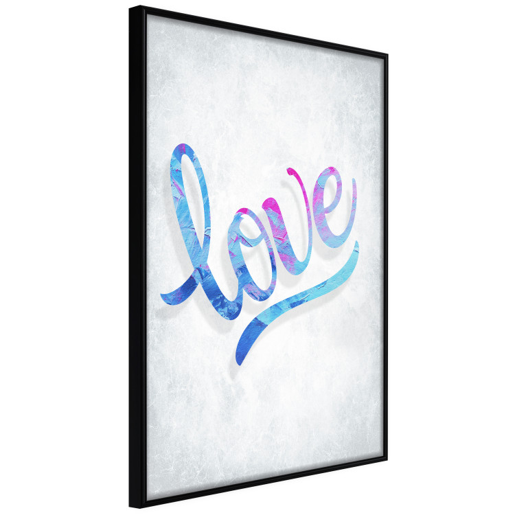 Wall Poster Love Composition - colorful English text "love" on a bright background 114425 additionalImage 10