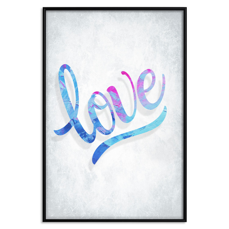 Wall Poster Love Composition - colorful English text "love" on a bright background 114425 additionalImage 18