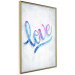 Wall Poster Love Composition - colorful English text "love" on a bright background 114425 additionalThumb 12