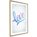 Wall Poster Love Composition - colorful English text "love" on a bright background 114425 additionalThumb 6