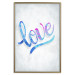 Wall Poster Love Composition - colorful English text "love" on a bright background 114425 additionalThumb 16